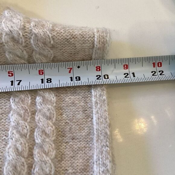 NEW Soft Surroundings Aviemore Sweater Poncho Sz L/XL Heather Oatmeal - Picture 10 of 12